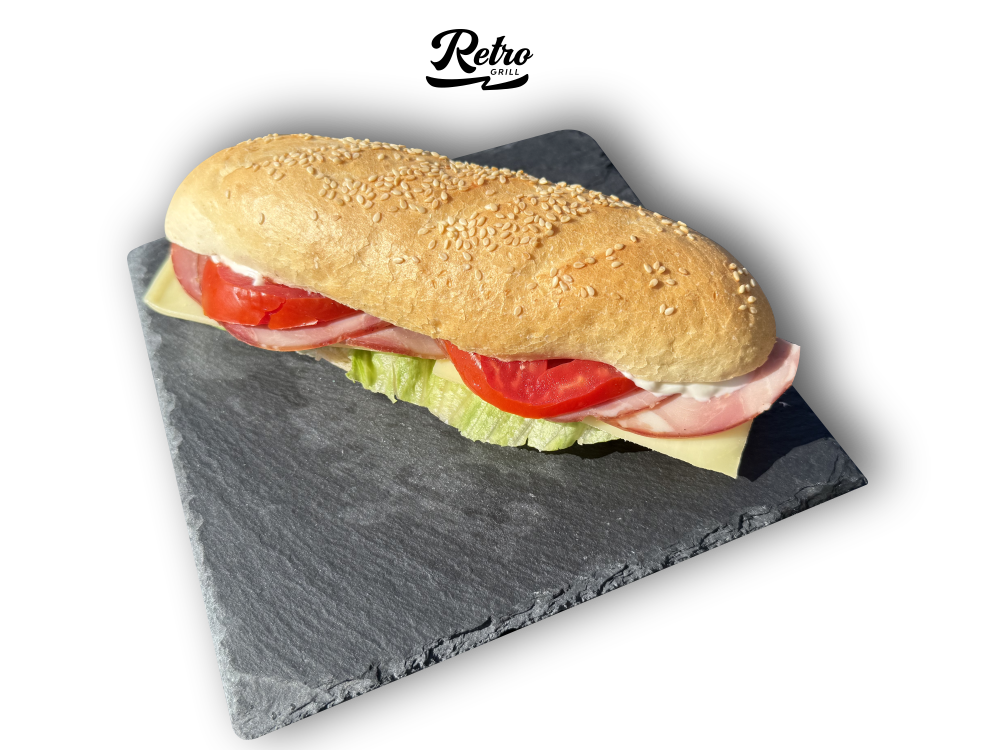 sendvis cu salam proscciuto